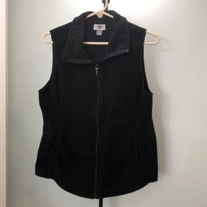 Old Navy Fleece Vest gently worn, black, women’s M
